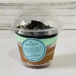 Postre chocolate con menta