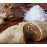 Pastel Doce Leite c/ Queijo e Coco.