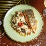 Salmão & Risotto de Gengibre