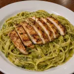FETUCCINI AL PESTO CON POLLO