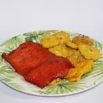 Cecina+Patacones