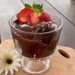 Morango com chocolate