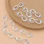 Conector infinito plateado