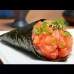 1 temaki salmão 150 gr