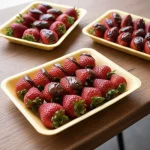 bandeja morango com tâmara