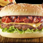 Burger  pollo apanado ranchera