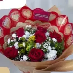 6 rosas vermelhas - RD