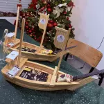 Barca de Madeira 50cm