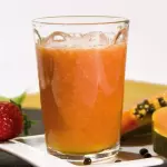 Fresa con Papaya