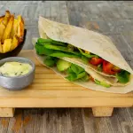 Quesadilla Avocado Chicken + Papas