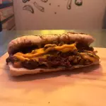 Cheese steak + papas
