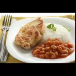 File de frango com fritas