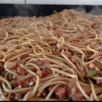 Macarrão na chapa