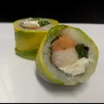 62 avocado mix  ebi sake roll