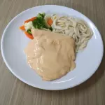 Milanesa en salsa chipotle