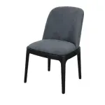Silla Gardenia Gris Base Negra