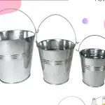 Balde metalico x 3