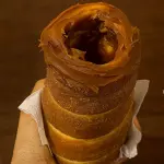 Trdelník com doce de leite