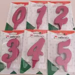 Vela numérica rosa