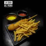 Banderilla combinada con papas