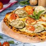 Pizza de Berenjenas y tomates