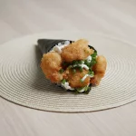 Temaki de camarão empanado
