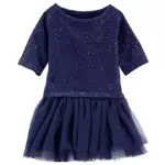 Vestido Blue Glitter
