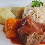 Carne de panela c/arroz integral