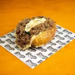 Costela com Mussarela e Alho frito