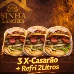 3 X-Casarão + Refri 2lt