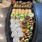 Barca grelhada + sobremesa