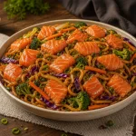Yakisoba de salmão