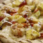 Pizza Hawaiana de Camarones