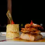 Peixe com camarão ao molho cajá