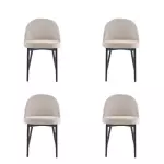 Pack de 4 sillas Sybil base negra