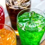 Soda artesanal de maçã verde