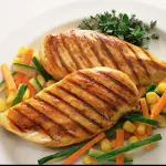 Filé de frango com palmito grelhado