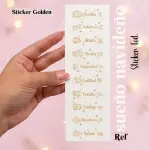 Sticker sueños dorado foil