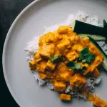 Arroz Basmati con Pollo Tikka