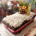 Cake Navideño de Chocolate y Coco
