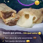 Pastel de queijo borda Doce de leite