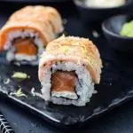 Chuva de salmão Flambado 4und