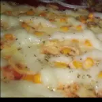 metade frango com requeijão
