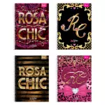 Caderno 10 Matérias - Rosa Chic