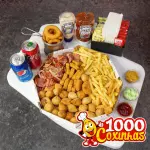 Batata, calabresa, salgado e nuggets