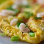 Tortilla con Langostino y verduras