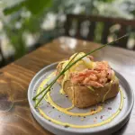 TOSTADAS FRANCESAS con salmón