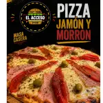 pizza jamon y morron
