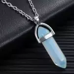 Cuarzo hexagonal piedra lunar