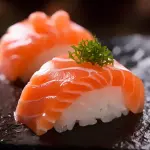 4 Peças de Niguiri de Salmão